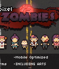 Pixel Zombies - HTML5 Game (Construct 2 & Construct 3)