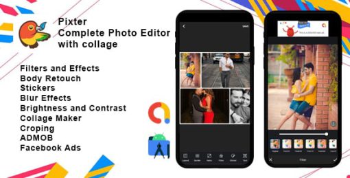 Pixter - Photo Editor Collage Maker (Admob Money Earning)
