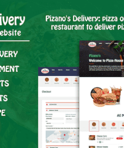 Pizano's Delivery: Unlimited pizza order website