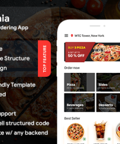 Pizza Ordering Android + iOS App Template | Flutter 2 | Pizzamenia