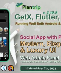 PlanTrip - Social Travel Flutter Full App with Chat | Web Admin Panel | Google Admob