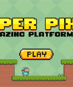 Platform Game 2D Side Scroller - Super Pixel (Construct 3)