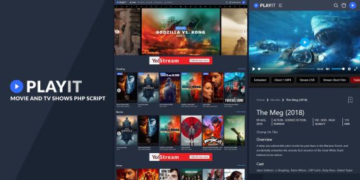 Playit Movie and Series PHP Script