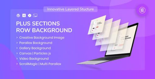 PlusSections - Ultimate Parallax | Video | Particles Row Background for Elementor