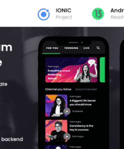 Podcast App Android App template + iOS App Template | IONIC 6 | Podman