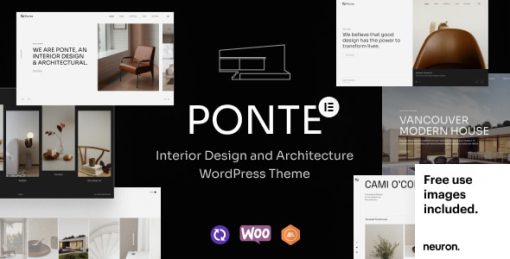 Ponte - Interior Design & Architecture WordPress Theme