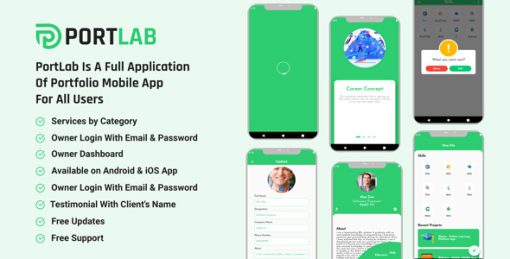 PortLab - Portfolio Mobile App