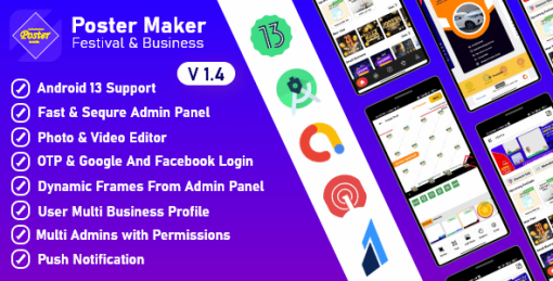 PosterMaker - Flyer Maker , Festival & Business Poster Maker , AdBanao Clone Poster Maker App