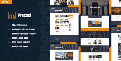 Precast - industrial HTML template