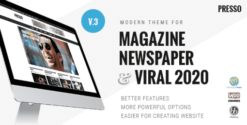 PRESSO - Modern Magazine / Newspaper / Viral Theme