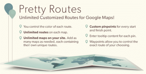 Pretty Routes: Add Routes to Google Maps