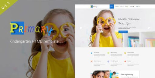 Primary – Kids & Kindergarten School HTML Template