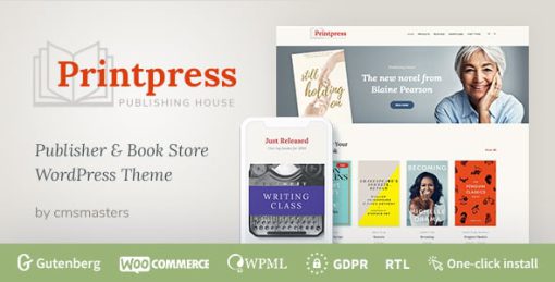 Printpress -  Book Publishing WordPress Theme