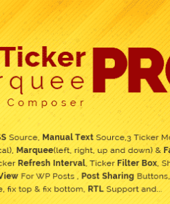 Pro News Ticker & Marquee for WPBakery Page Bilder : Display Post, Custom Post, RSS & WooCommerce