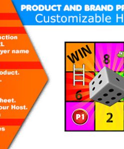 Product and Brand Promotional Game 01 | Snake and Ladder Board Game | Redirect to Your URL