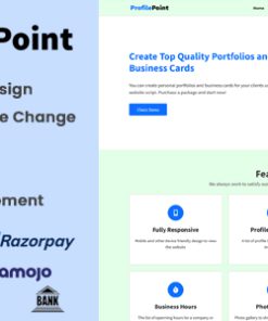 ProfilePoint - SAAS MultiUser Digital Business Card, Resume and Portfolio Builder