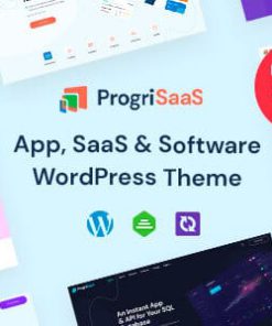 ProgriSaaS - Creative Landing Page WordPress Theme