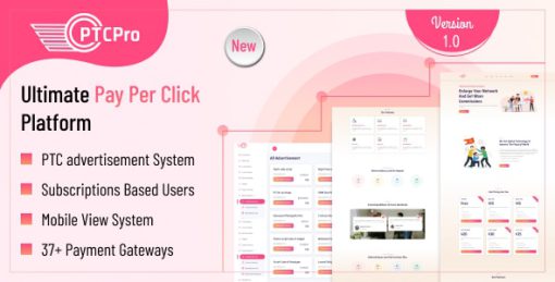 PTC Pro - A Complete  Pay Per Click Platform
