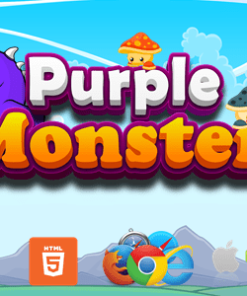 Purple Monster - Platform Game - HTML5/Mobile - (C3P)