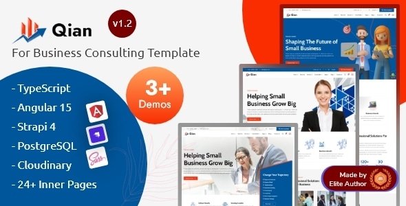 Qian - Consulting & Training Services Angular 15 Template