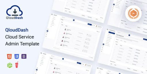 QloudDash | Cloud Service Admin Template
