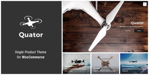 Quator - Single Product WordPress Theme