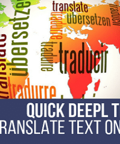 Quick DeepL Translator WordPress Plugin