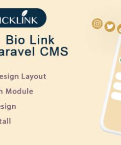 QuickBioLink - Social Bio Link SaaS Laravel CMS