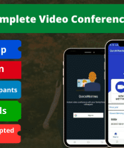 QuickMeet - A Complete Video Conferencing Android App with Admob & Push Notification