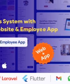 QuickPass - Visitor Gate Pass System with Admin Panel, Website & Employee App