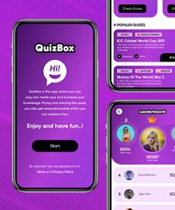 Quizbox - Flutter quiz application with reward : (Flutter/Laravel)