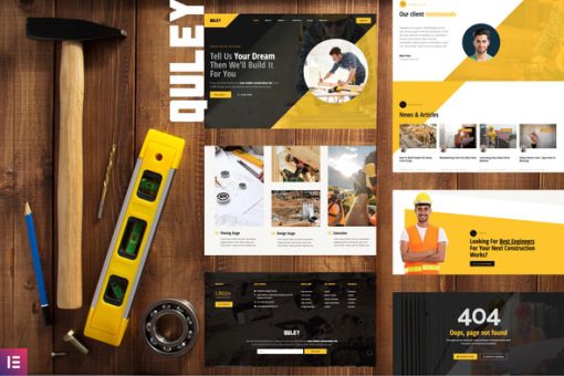 Quley - Construction & Engineering Elementor Template Kit