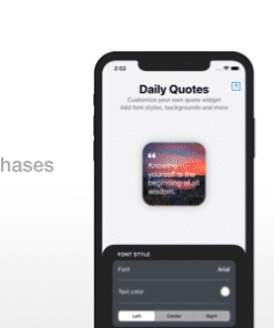 Quotes Widget - iOS 14 & In-App Purchases | Widget app | Xcode 12