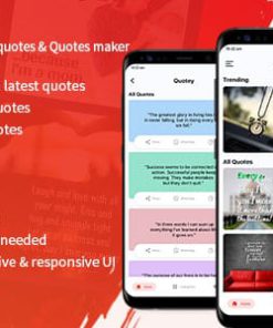 Quotey - Image Quotes, Text Quotes & Quotes Maker (Fully Animated UI)