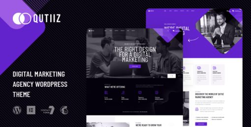 Qutiiz - Digital Marketing Agency WordPress Theme