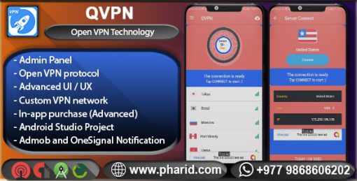 QVPN - Pro Custom VPN with Admin Panel