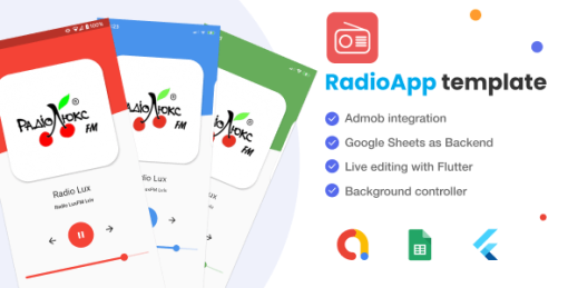 Radio Flutter App with Google Sheets as Backend - Admob