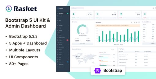 Rasket - Bootstrap Admin & Dashboard UI Kit