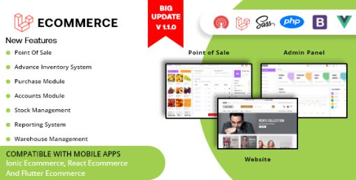 Rawal – All in One Laravel Ecommerce Website with Point of Sale and Advanced CMS/Admin Panel