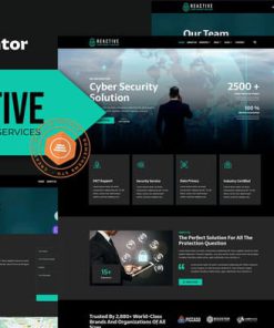 Reactive - Cyber Security Services Elementor Template Kit