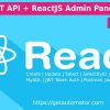 ReactJS Admin Panel Generator MaterialUI With PHP REST API Generator From MySQL + JWT Auth + Postman