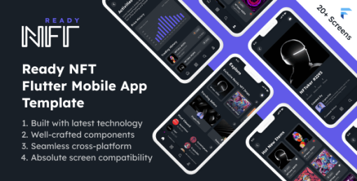 Ready NFT - Marketplace Mobile App Flutter Template