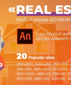 Real Estate Multi-Purpose AD BANNER | Adobe Animate CC