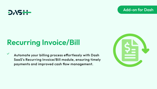 Recurring Invoice/Bill – Dash SaaS Add-on