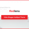 Redlens - Video Blogger HubSpot Theme