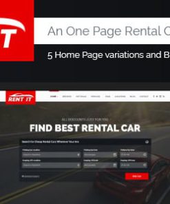 Rent It - Car Rental Management PSD Theme