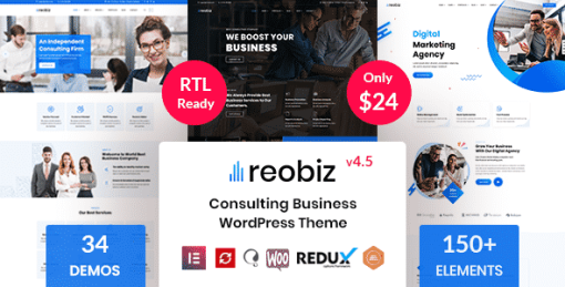 Reobiz - Consulting Business WordPress Theme