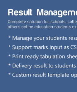 Result Management  System