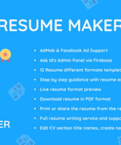 Resume PDF Maker | AdMob, Facebook ads