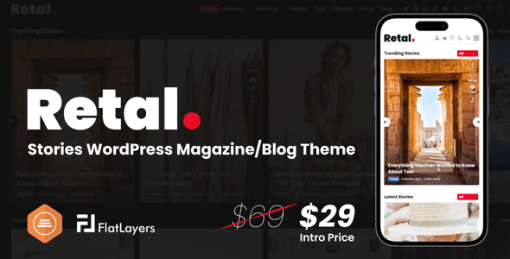 Retal - Stories WordPress Magazine/Blog Theme